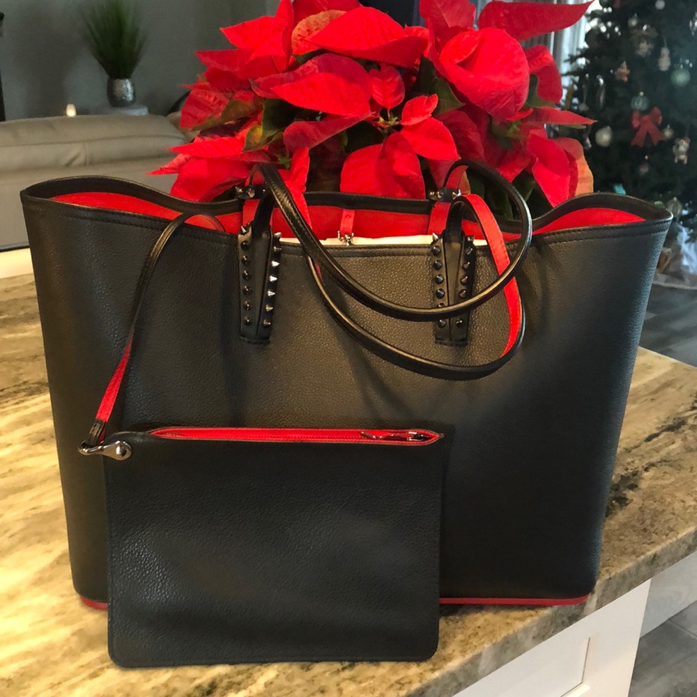 Christian Louboutin Black Cabata Large Tote “Authentic” 🎄♥️🎄